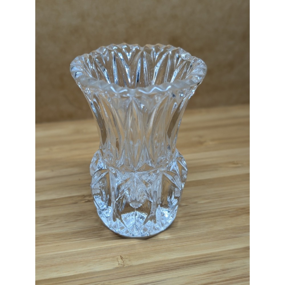 Vintage Princess House Crystal Pineapple/Starburst Toothpick Holder or Mini Vase